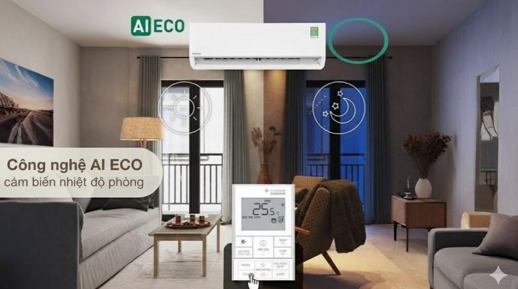 Panasonic Inverter 1 HP CU/CS-XU9BKH-8 air conditioner - AI Eco technology
