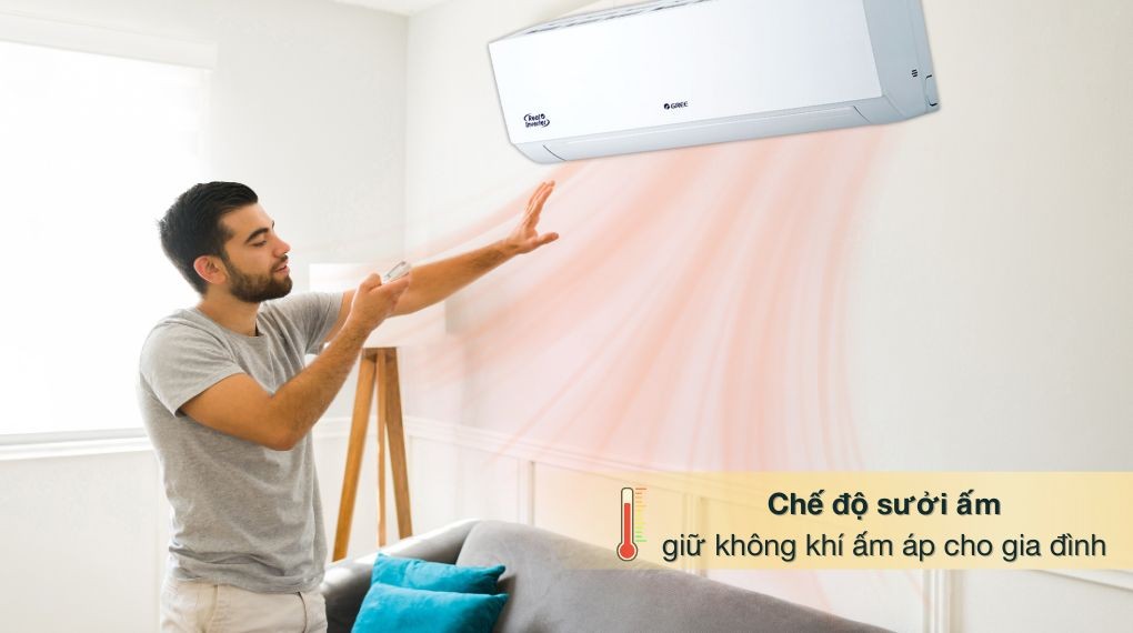 Gree 인버터 1.5 HP BD12HI 냉난방 에어컨 - 난방 모드