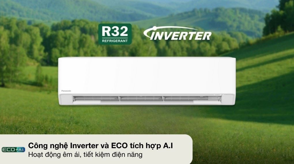 에어컨 Panasonic Inverter 2 HP CU/CS-U18BKH-8 - 절전 기술