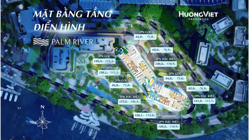 Mặt bằng tầng điển hình Palm River