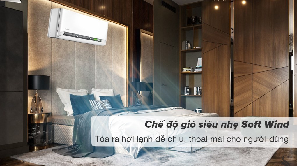 Comfee Inverter 1.5 HP CFS-13VCB1 air conditioner - Ultra-gentle Soft Wind mode spreads pleasant cool air