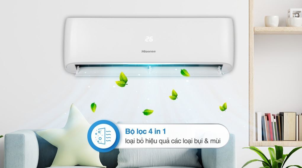 Máy lạnh Hisense Inverter 1.5 HP AS-12TR4RGRCA01 - Khả năng lọc không khí