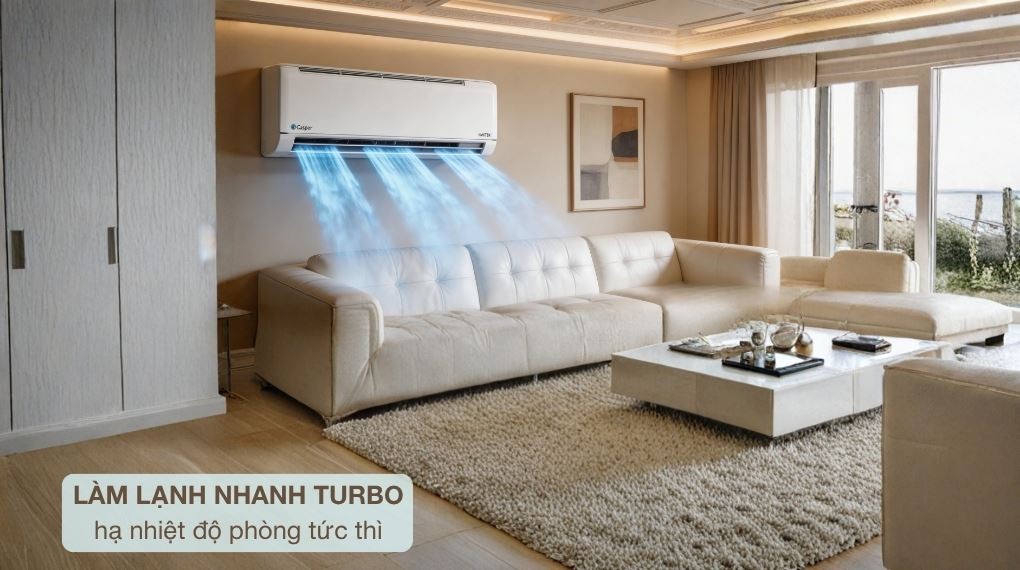 Chế độ Turbo - Máy lạnh Casper Inverter 1.5 HP JC-12IU36X