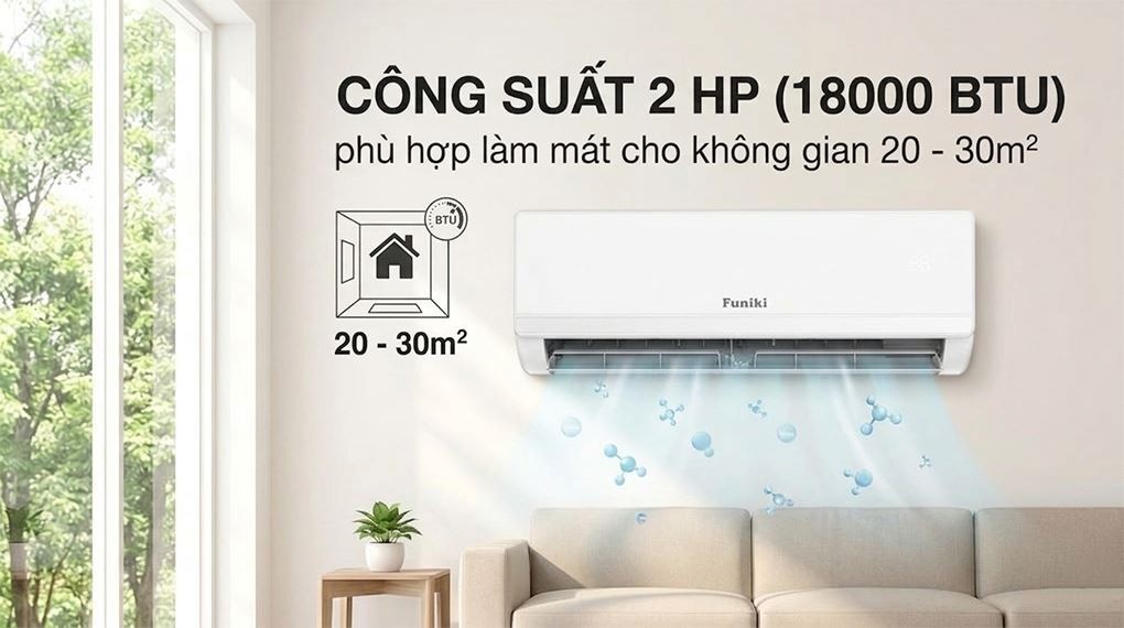 Funiki Inverter 2 HP HIC18TMM-6 에어컨 - 용량